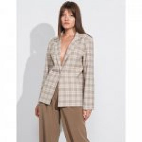 blazer cuadros tejido calido on
