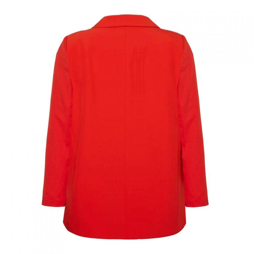 blazer mujer rojo naranja