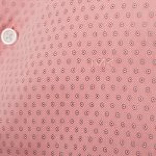 camisa michael kors rosa estampada logo bordado