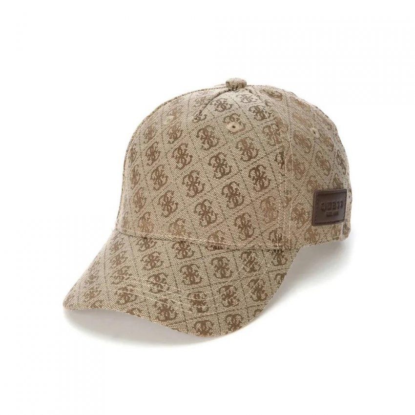 gorra marron estampado