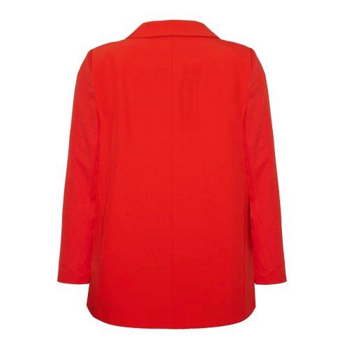 blazer mujer rojo naranja